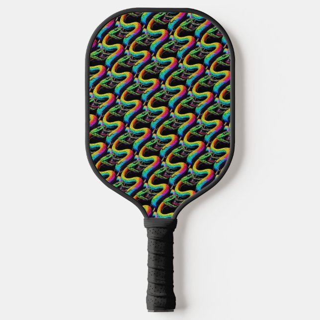 Palas De Pickleball Ilustracion colorido de serpiente (Anverso)