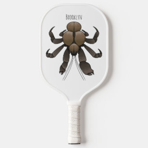 Palas De Pickleball Ilustracion de cangrejo de coco personalizado