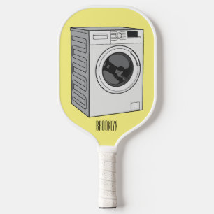 Palas De Pickleball Ilustración de dibujos animados de lavadora