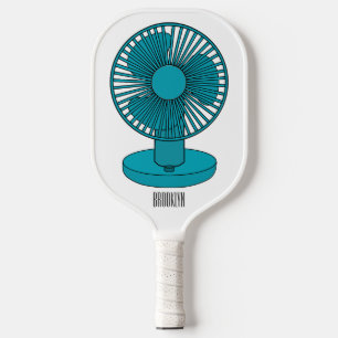 Palas De Pickleball Ilustración de dibujos animados de ventilador