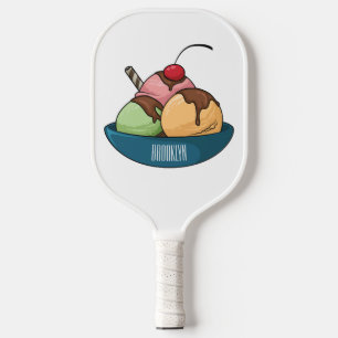 Palas De Pickleball Ilustracion de helado personalizado