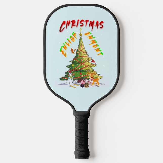 Palas De Pickleball Ilustración de navidades (Anverso)