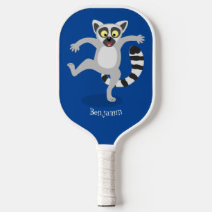 Palas De Pickleball Ilustracion de personalizado bailador de lémur de 