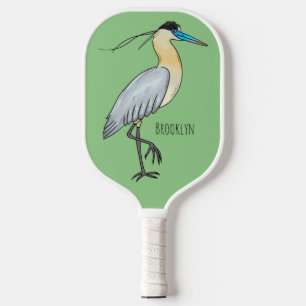 Palas De Pickleball Ilustracion de personalizado de aves de garza