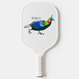 Palas De Pickleball Ilustracion de personalizado de aves monales del H