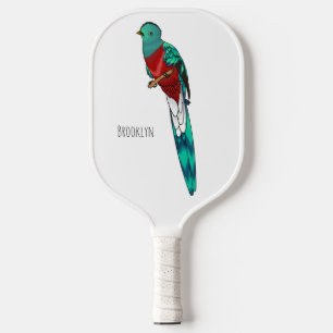 Palas De Pickleball Ilustracion de personalizado de aves quetzales res