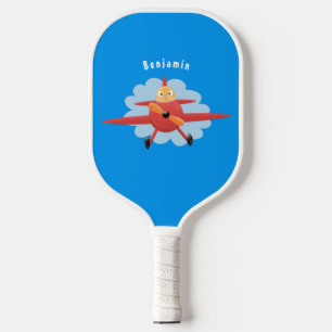 Palas De Pickleball Ilustracion de personalizado de avión rojo que vue