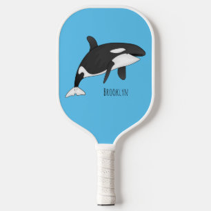 Palas De Pickleball Ilustracion de personalizado de ballenas asesina