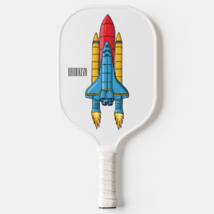 Palas De Pickleball Ilustracion de personalizado de buques de cohetes