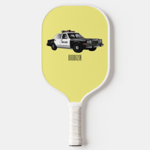 Palas De Pickleball Ilustracion de personalizado de coches de policía