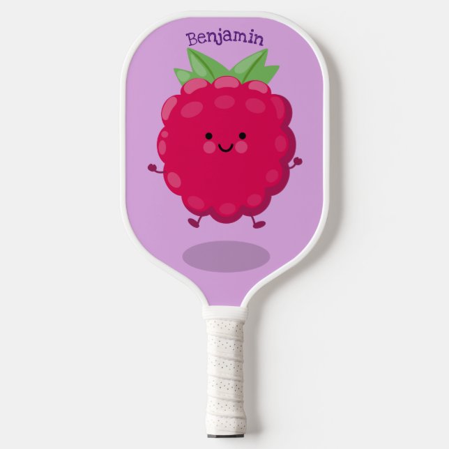 Palas De Pickleball Ilustracion de personalizado de frambuesa alegre (Anverso)