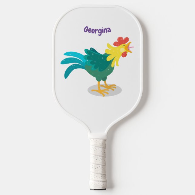 Palas De Pickleball Ilustracion de personalizado de gallo de entrego g (Anverso)