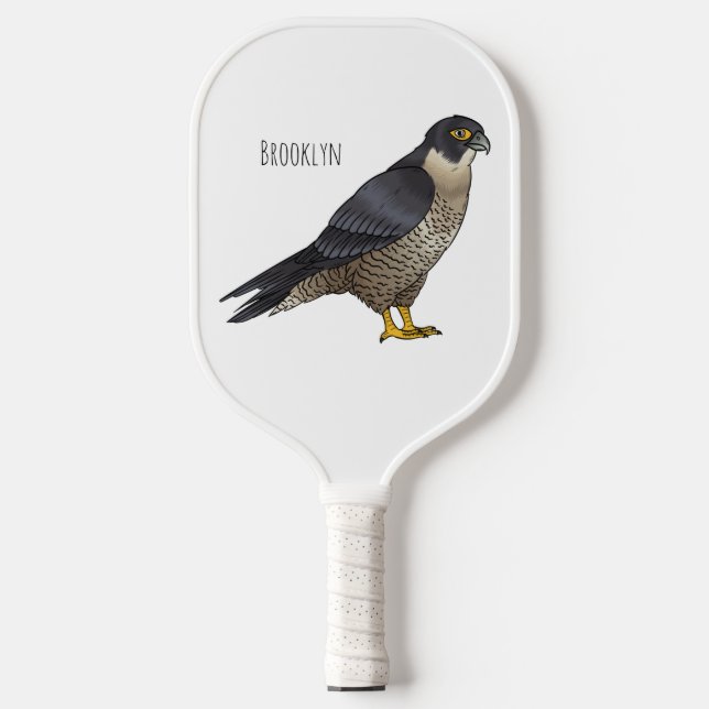 Palas De Pickleball Ilustracion de personalizado de halcón peregrino (Anverso)