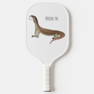 Palas De Pickleball Ilustracion de personalizado de lagarto de monitor