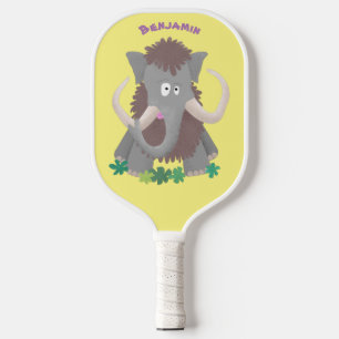 Palas De Pickleball Ilustracion de personalizado de mamut bobo gracios