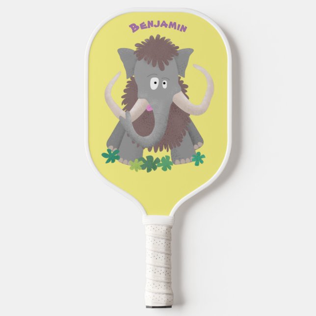 Palas De Pickleball Ilustracion de personalizado de mamut bobo gracios (Anverso)