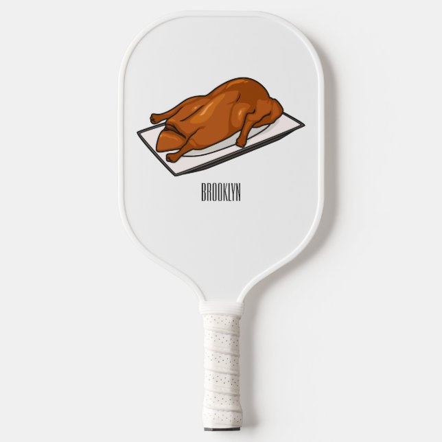 Palas De Pickleball Ilustracion de personalizado de pato de Peking (Anverso)