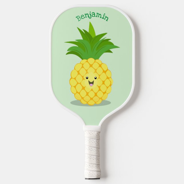 Palas De Pickleball Ilustracion de personalizado de piña cuta (Anverso)