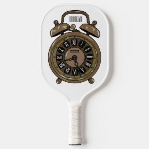 Palas De Pickleball Ilustracion de personalizado de reloj de alarma
