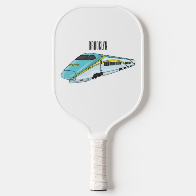 Palas De Pickleball Ilustracion de personalizado de trenes de alta vel (Anverso)