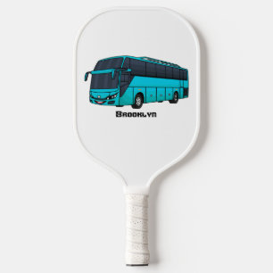 Palas De Pickleball Ilustracion moderno de personalizado de autobús de