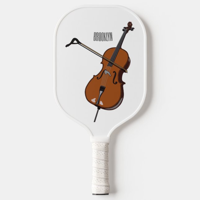 Palas De Pickleball Ilustracion personalizado Cello (Anverso)