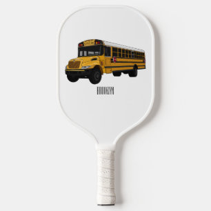 Palas De Pickleball Ilustracion personalizado de autobús escolar