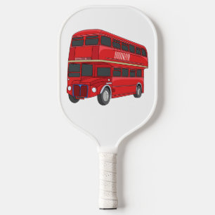 Palas De Pickleball Ilustracion personalizado de bus de dos pisos
