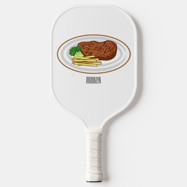 Palas De Pickleball Ilustracion personalizado de carne (Anverso)