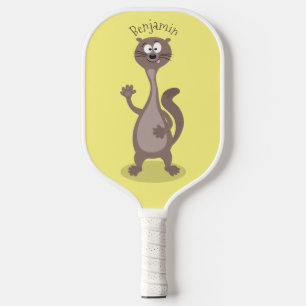 Palas De Pickleball Ilustracion personalizado de comadreja divertida