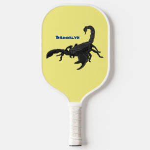 Palas De Pickleball Ilustracion personalizado de escorpión hambriento