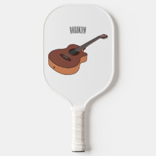 Palas De Pickleball Ilustracion personalizado de guitarra acústica