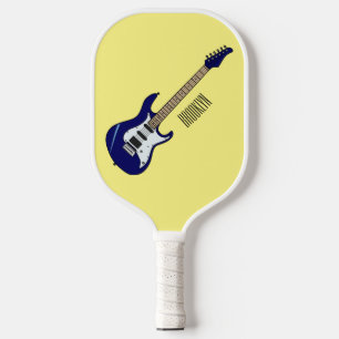 Palas De Pickleball Ilustracion personalizado de guitarra eléctrica