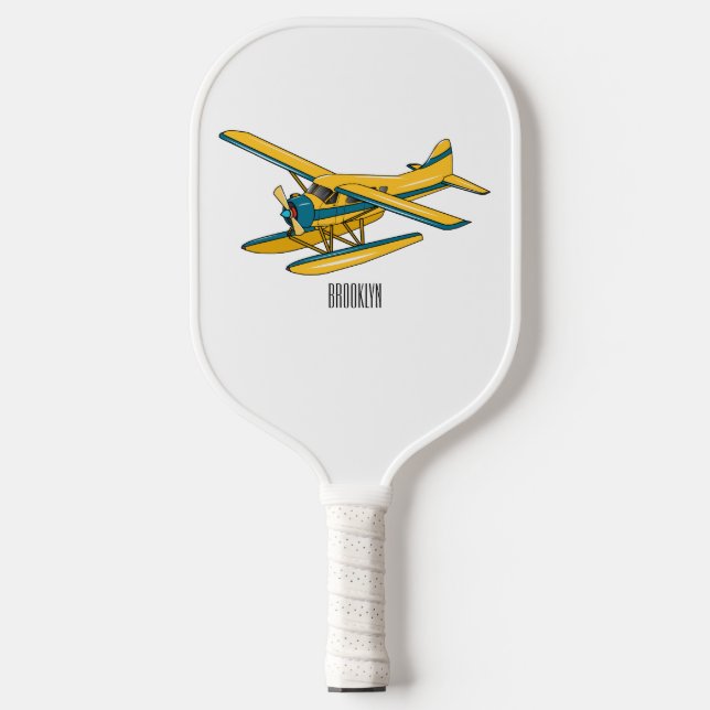 Palas De Pickleball Ilustracion personalizado de hidroavión (Anverso)
