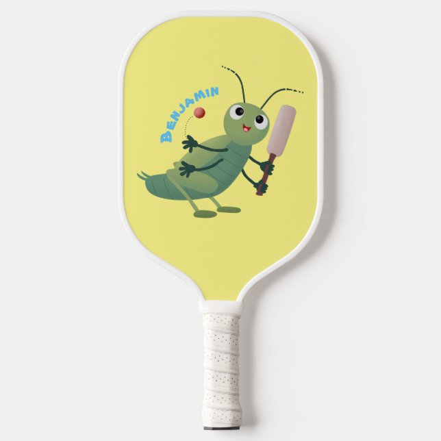 Palas De Pickleball Ilustracion personalizado de insectos de cricket v (Anverso)