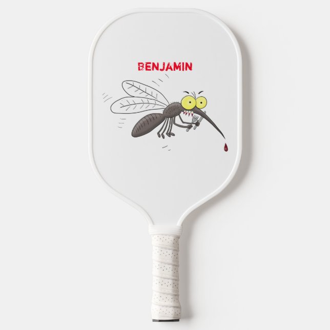 Palas De Pickleball Ilustracion personalizado de insectos de mosquitos (Anverso)