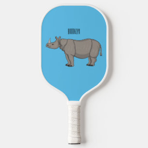Palas De Pickleball Ilustracion personalizado de Javan rhinoceros
