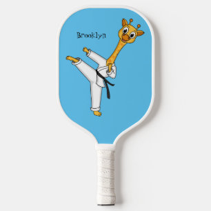 Palas De Pickleball Ilustracion personalizado de Kung Fu giraffe