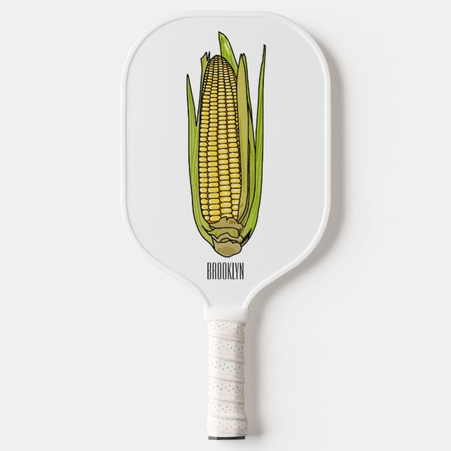 Palas De Pickleball Ilustracion personalizado de maíz (Anverso)