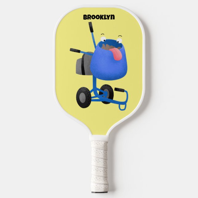 Palas De Pickleball Ilustracion personalizado de mezclador de cemento  (Anverso)