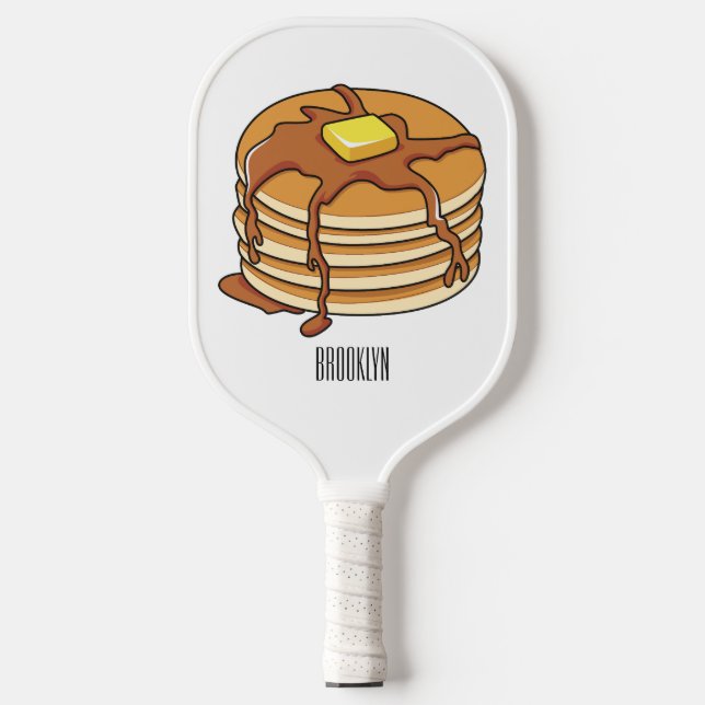 Palas De Pickleball Ilustracion personalizado de panqueques (Anverso)