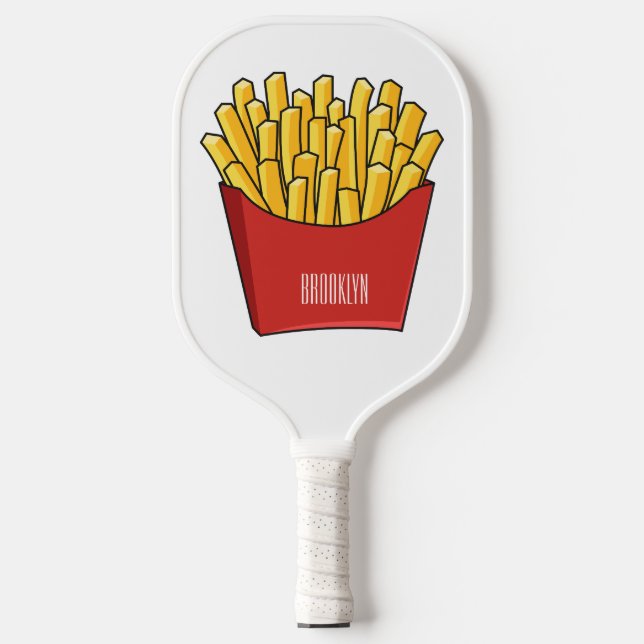 Palas De Pickleball Ilustracion personalizado de patatas fritas (Anverso)