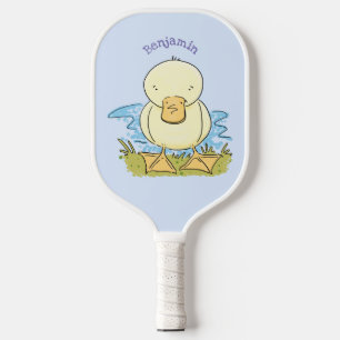 Palas De Pickleball Ilustracion personalizado de pato amarillo