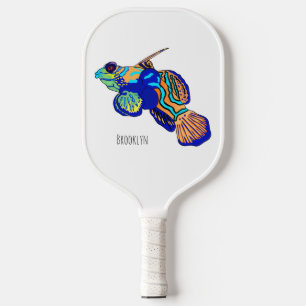 Palas De Pickleball Ilustracion personalizado de peces mandarínicos