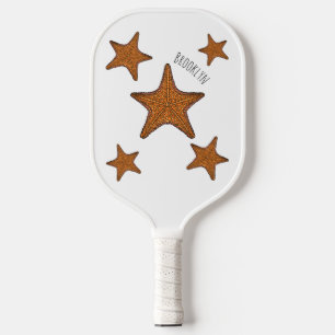 Palas De Pickleball Ilustracion personalizado de pez estrella