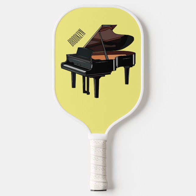 Palas De Pickleball Ilustracion personalizado de piano (Anverso)