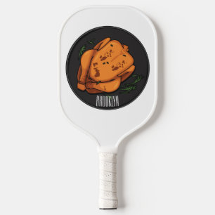 Palas De Pickleball Ilustracion personalizado de pollo asado