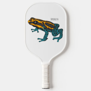 Palas De Pickleball Ilustracion personalizado de rana darda venenosa