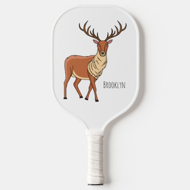 Palas De Pickleball Ilustracion personalizado de renos (Anverso)