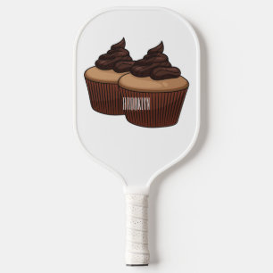 Palas De Pickleball Ilustracion personalizado de tarta